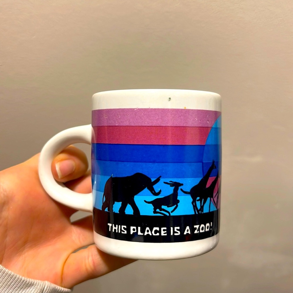 Vintage 90s Souvenir Mini Mug from Buffalo Zoo Buffalo, NY